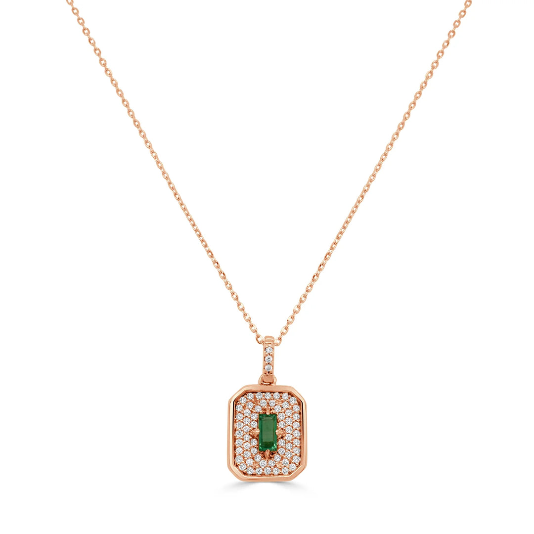 Emerald & Diamond Necklace