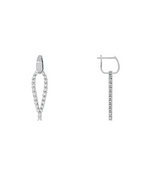 Load image into Gallery viewer, Triangle Diamond Drop Earrings
