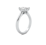 Load image into Gallery viewer, Cathedral Oval Cut Solitaire Semi Mount
