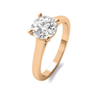 Load image into Gallery viewer, Cathedral 4 Prong Round Solitaire Semi Mount
