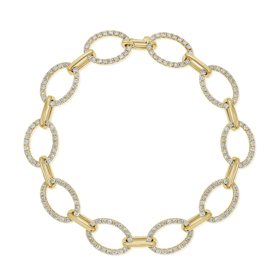 River Diamond Link Bracelet