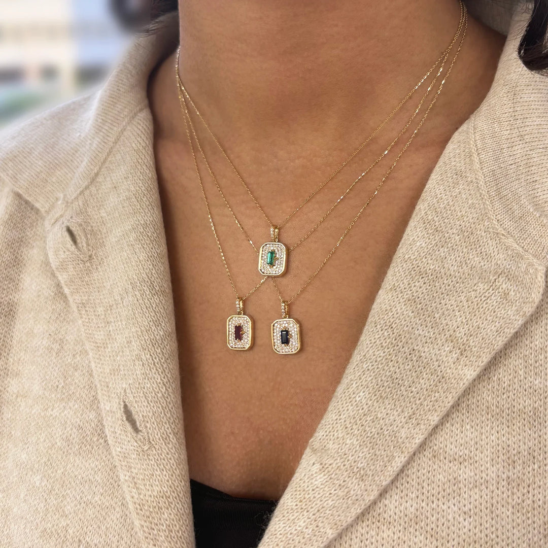 Emerald & Diamond Necklace