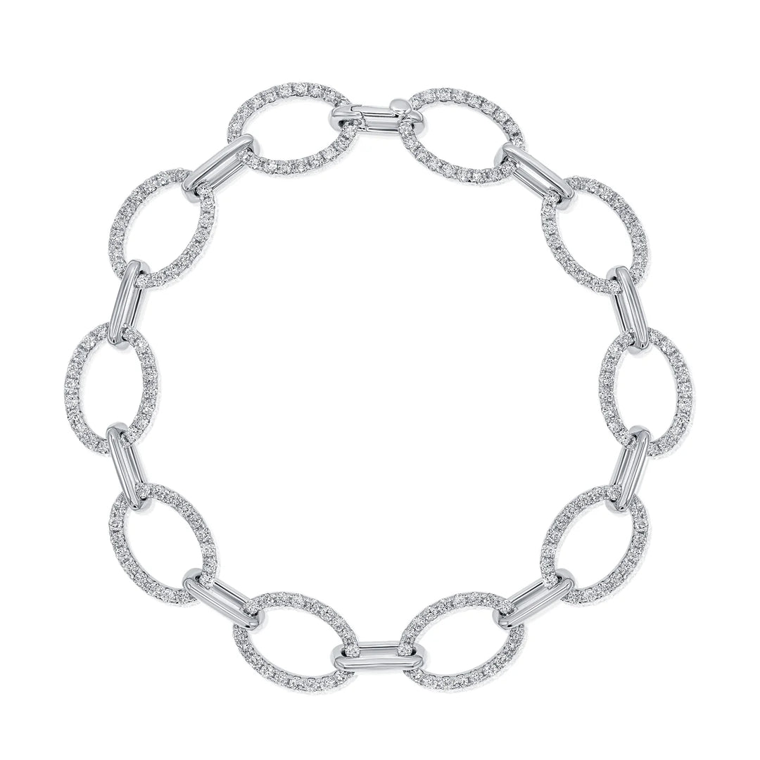 River Diamond Link Bracelet