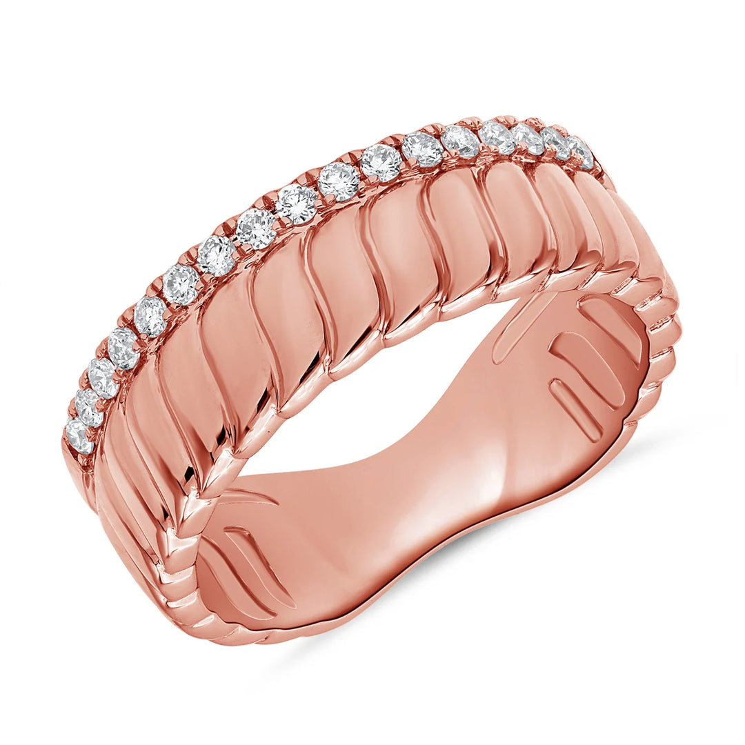 Kiki Diamond Fluted Band