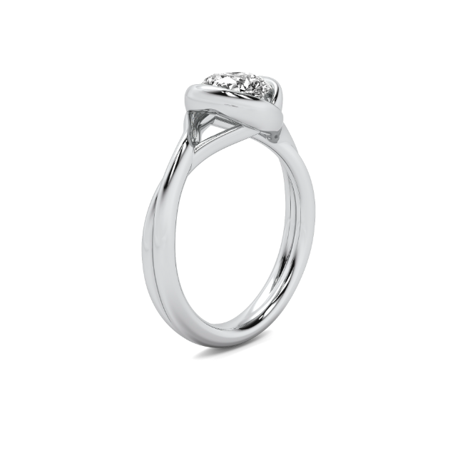 Ava Wrap Bezel Solitaire Semi Mount