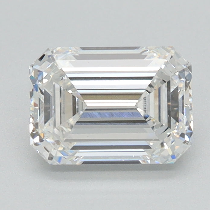 Emerald Cut Lab Grown Diamond Four Prong Basket Studs