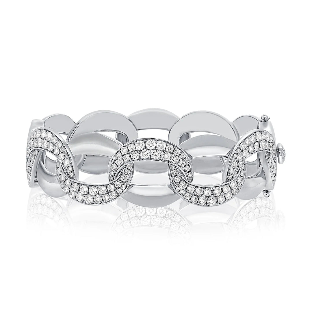 Capri Diamond Link Bangle