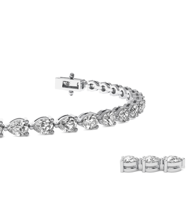 Odesa Pear Shape Tennis Bracelet