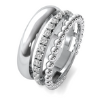 Load image into Gallery viewer, Trinity Diamond Bead Ring
