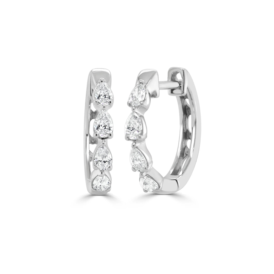 Huggie Pear Shape Earrings