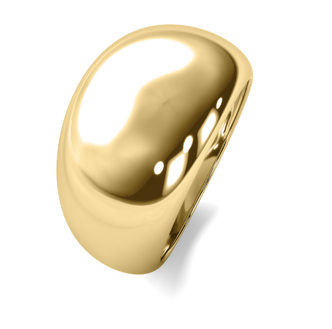 Domed High Polished Statement Ring