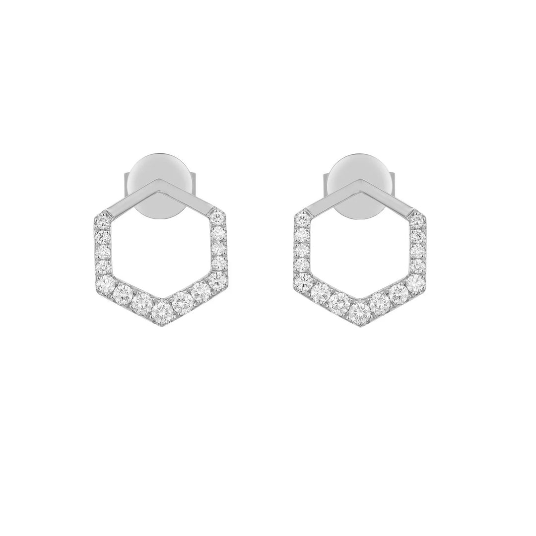 Paris Octagon Stud Earrings