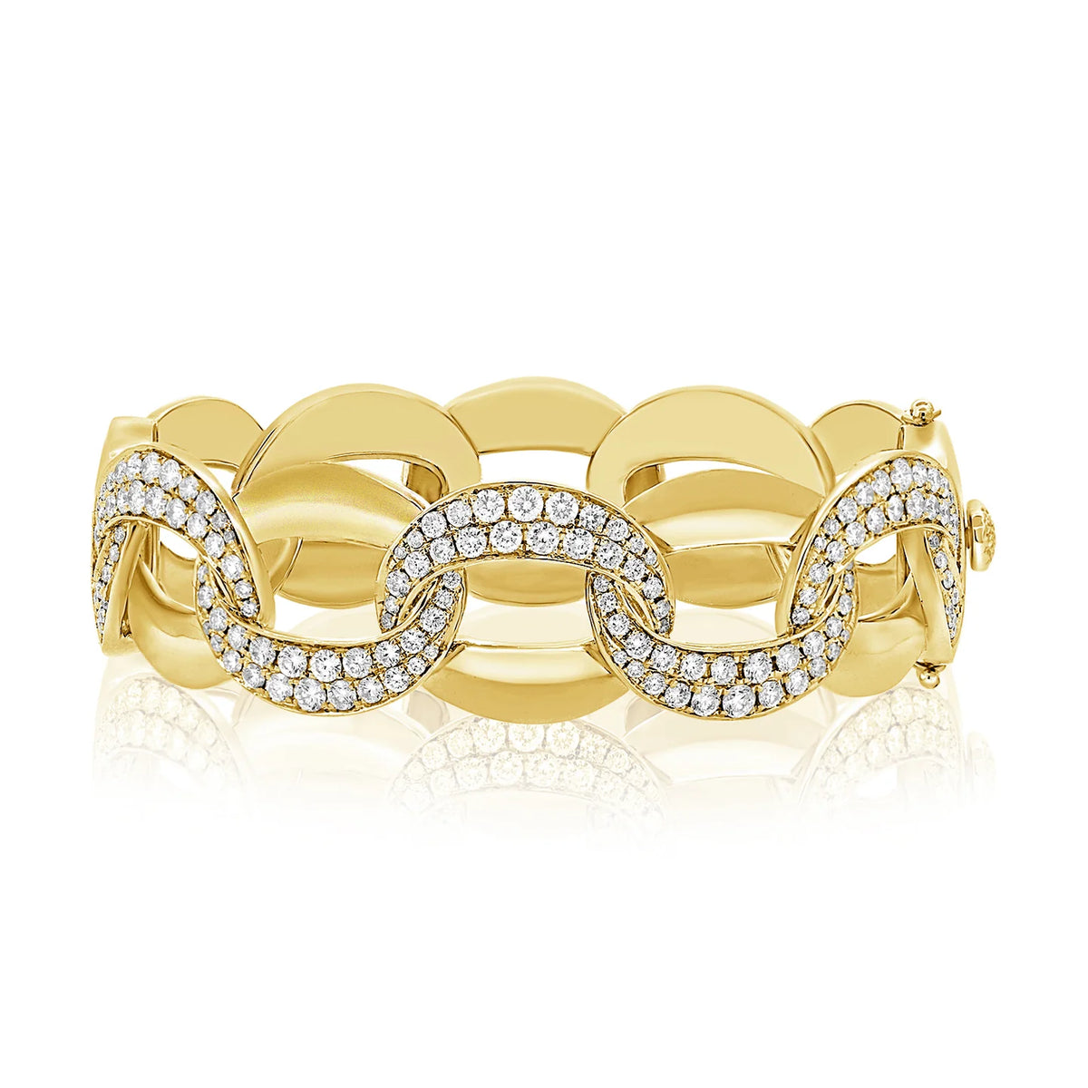 Capri diamond link bangle