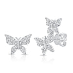 Load image into Gallery viewer, Mismatched Monarch Butterfly Earrings
