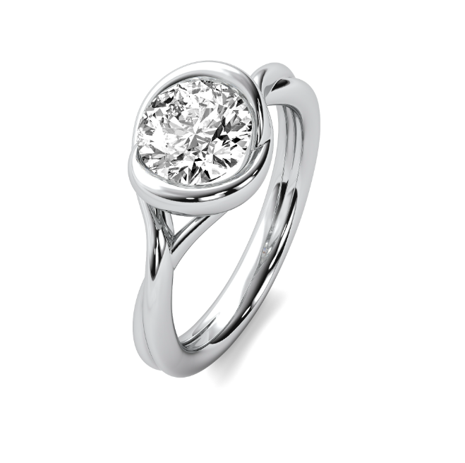 Ava Wrap Bezel Solitaire Semi Mount