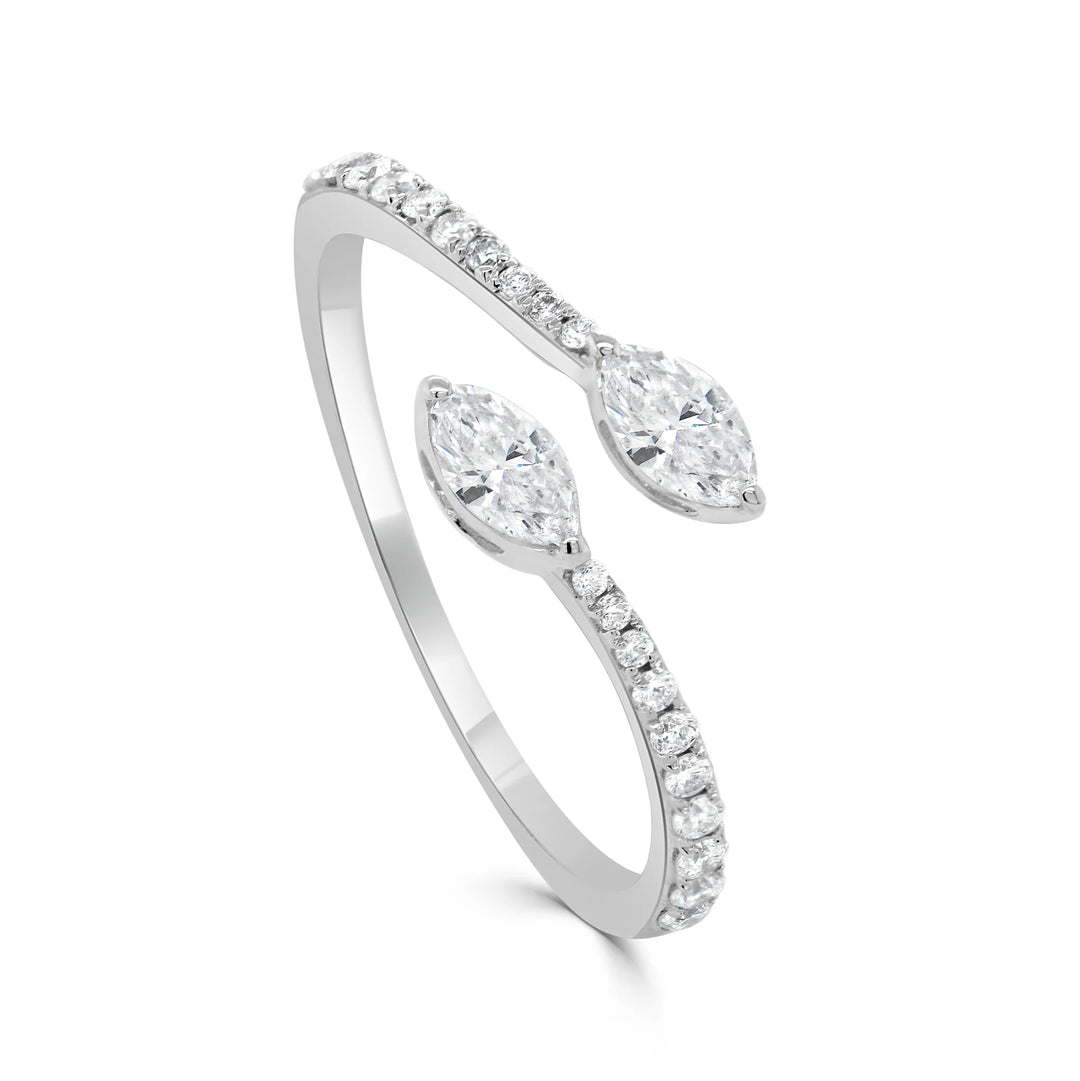 Mimi Marquise Diamond Bypass Ring