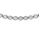 Load image into Gallery viewer, MIAMI Oval East West DIAMOND Bezel Tennis Necklace
