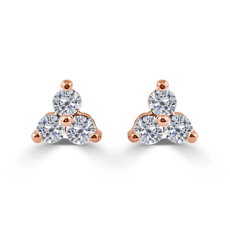 Triangle Diamond Earrings