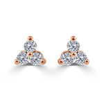 Load image into Gallery viewer, Triangle Diamond Earrings
