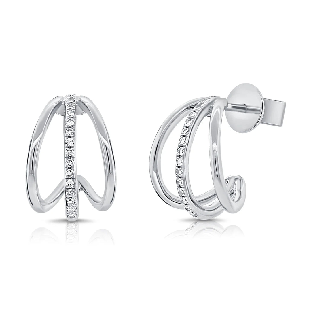 Mini Diamond Cage Earrings