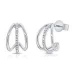 Load image into Gallery viewer, Mini Diamond Cage Earrings
