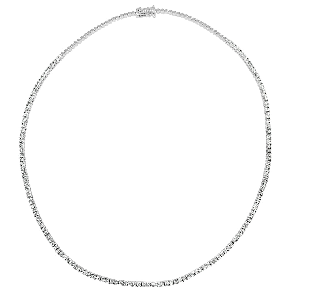 Stacking Diamond Tennis Necklace
