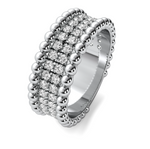Load image into Gallery viewer, Bold Beaded Diamond Ring
