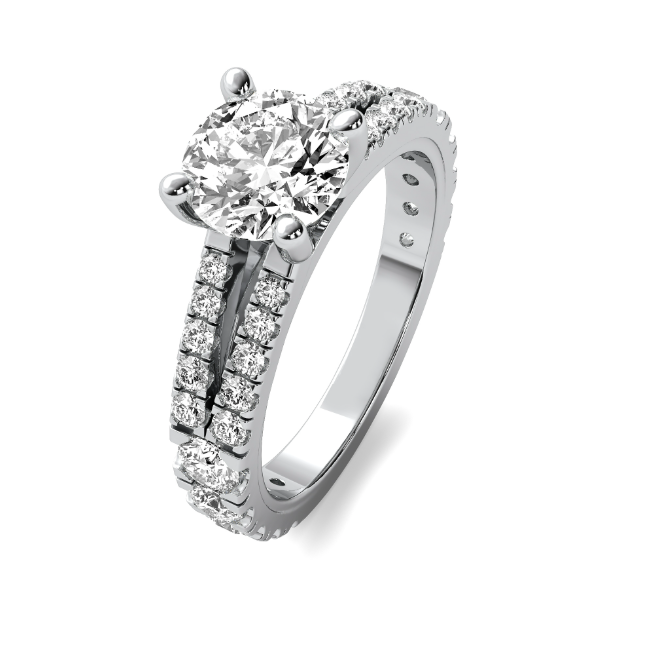 Split Shank Diamond Semi Mount