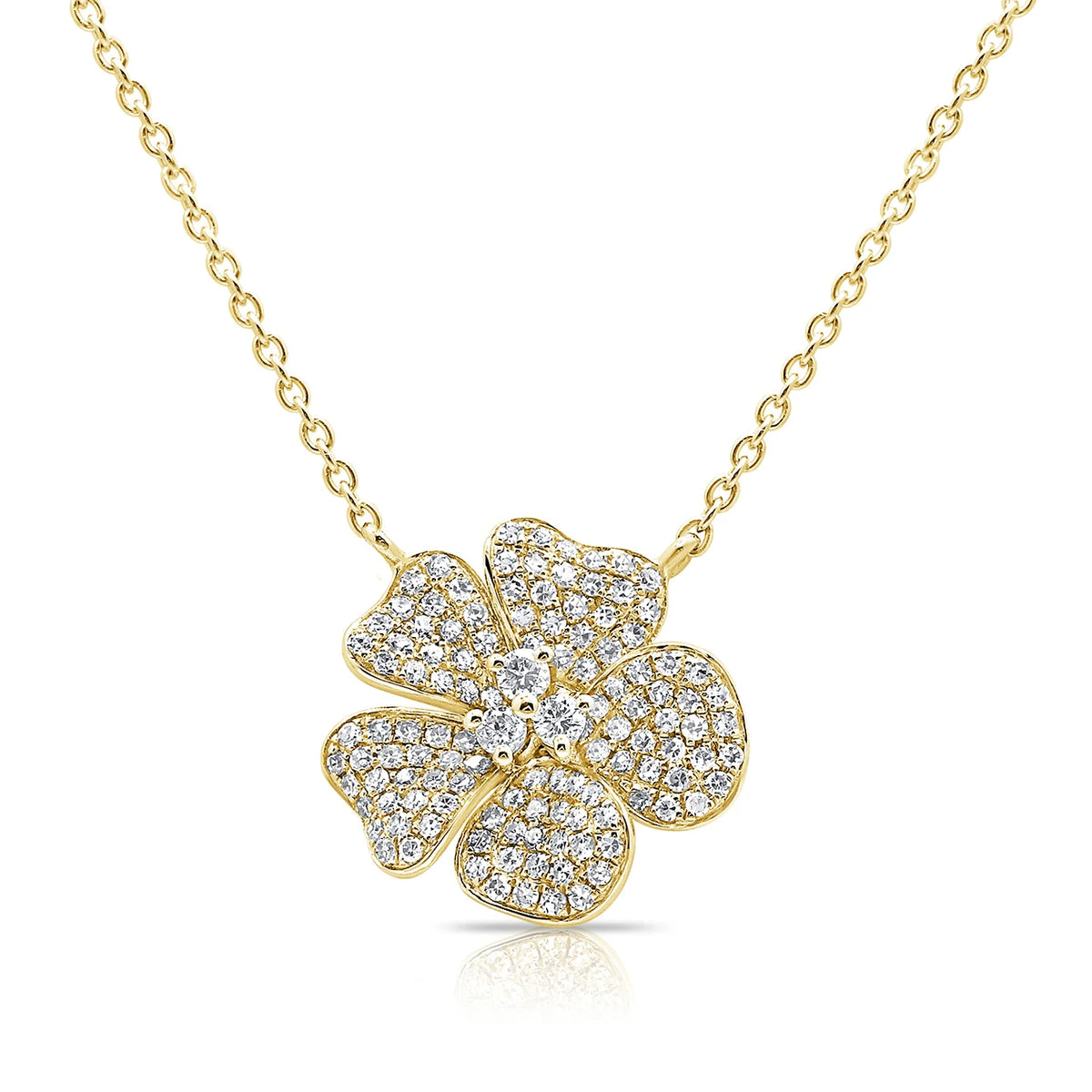 Jasmine diamond flower necklace