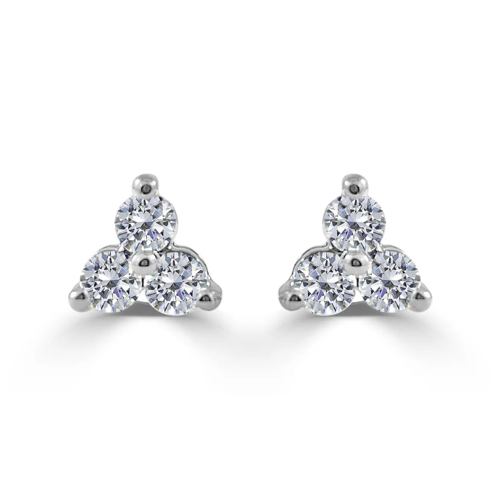 Triangle Diamond Earrings