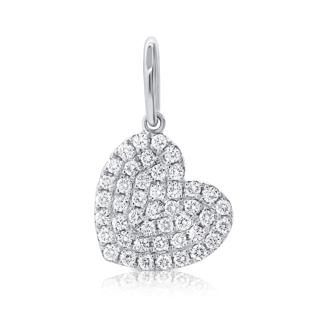 Diamond Heart Charm