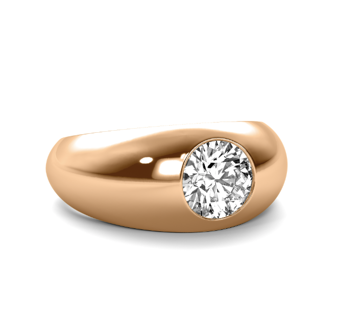Chunky GOLD Domed Signet Band