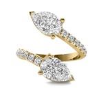 Load image into Gallery viewer, Lab Grown Pear Wrap Diamond Ring
