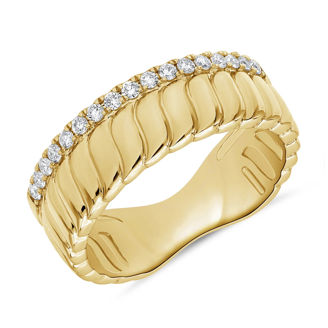 Kiki Diamond Fluted Band