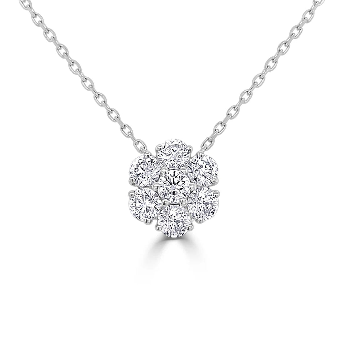 Zinnia Diamond Necklace