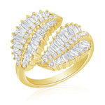 Load image into Gallery viewer, Diamond Ash Leaf Bypass Ring
