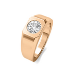 Load image into Gallery viewer, Lab Grown Round Signet Men's Band
