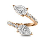 Load image into Gallery viewer, Lab Grown Pear Wrap Diamond Ring
