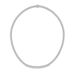 Load image into Gallery viewer, Emerald Cut Diamond Bezel Set Necklace
