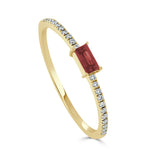 Load image into Gallery viewer, Ruby Baguette Stack Petite Ring
