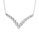 Load image into Gallery viewer, Lab Grown Chevron Diamond Necklace
