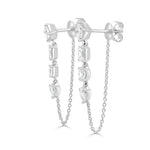 Load image into Gallery viewer, Bordeaux Fancy Shape Diamond Earrings
