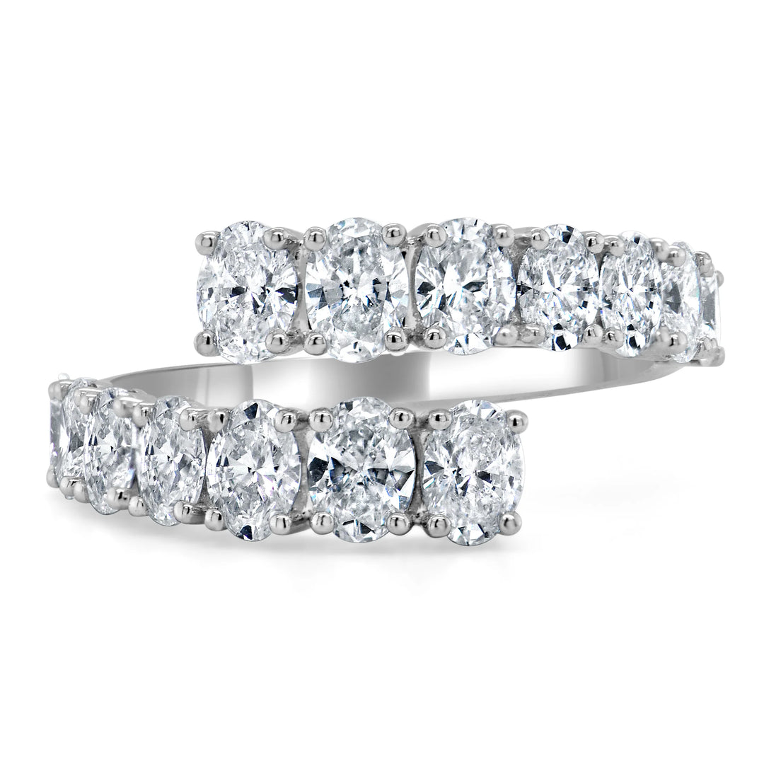 Duo Diamond Bypass Ring