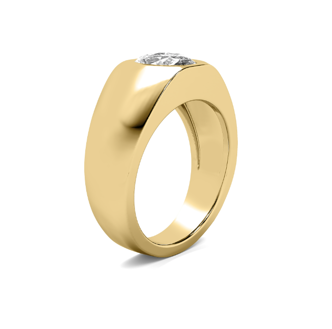 Bold OVAL Diamond Solitaire RING