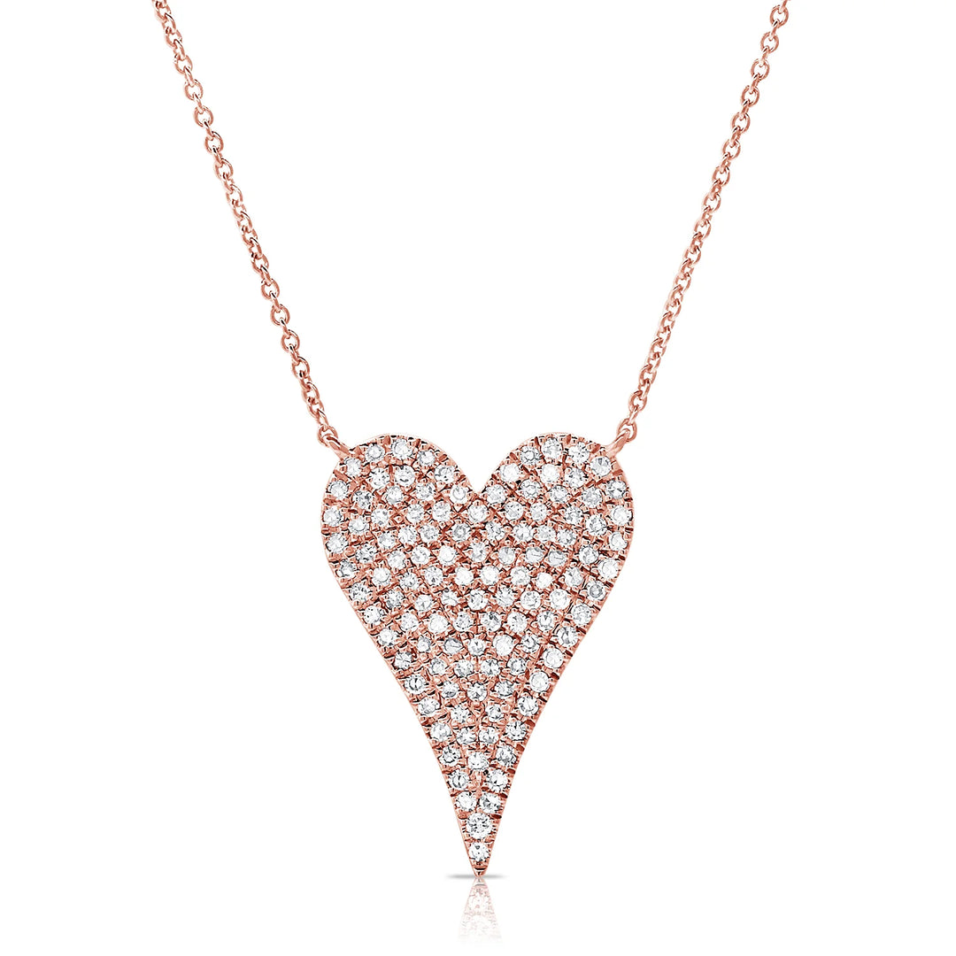 Petite Diamond Love Heart Necklace