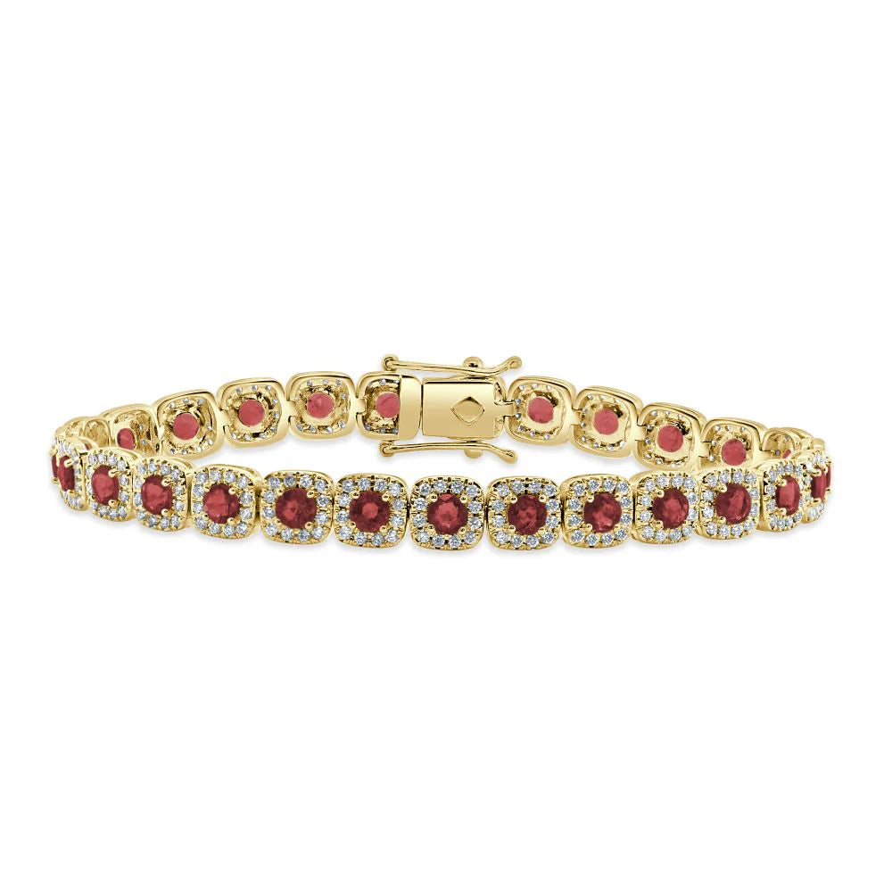Dorothy ruby & diamond bracelet