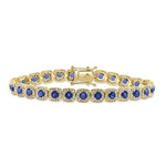Load image into Gallery viewer, Sapphire &amp; Diamond Bracelet

