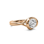 Load image into Gallery viewer, Ava Wrap Bezel Solitaire Semi Mount
