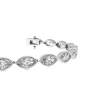 Load image into Gallery viewer, Boca East West Marquise Diamond  Bezel Tennis Bracelet
