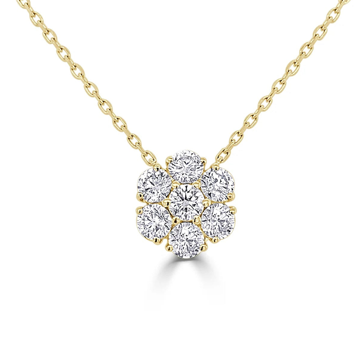 Zinnia diamond necklace